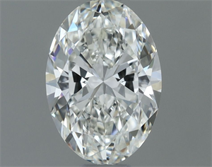 Picture of Natural Diamond 0.50 Carats, Oval with  Cut, F Color, VVS2 Clarity and Certified by IGI