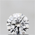 Lab Grown Diamond 1.01 Carats, Round with Excellent Cut, D Color, VVS2 Clarity and Certified by IGI
