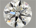 Natural Diamond 0.81 Carats, Round with Excellent Cut, J Color, SI2 Clarity and Certified by GIA