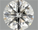 Natural Diamond 0.90 Carats, Round with Excellent Cut, H Color, VS1 Clarity and Certified by IGI