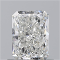Natural Diamond 0.71 Carats, Radiant with  Cut, G Color, VVS1 Clarity and Certified by GIA