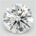 Lab Grown Diamond 2.77 Carats, Round with Ideal Cut, D Color, VVS1 Clarity and Certified by IGI