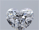 Natural Diamond 0.42 Carats, Heart with  Cut, E Color, VS1 Clarity and Certified by GIA