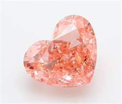 Picture of Lab Grown Diamond 3.50 Carats, Heart with  Cut, Fancy Vivid Pink Color, VS1 Clarity and Certified by IGI