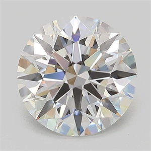 Picture of Lab Grown Diamond 2.03 Carats, Round with Ideal Cut, D Color, IF Clarity and Certified by IGI