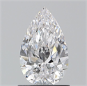 Natural Diamond 1.01 Carats, Pear with  Cut, D Color, SI2 Clarity and Certified by GIA