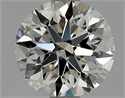 Natural Diamond 0.90 Carats, Round with Excellent Cut, J Color, SI1 Clarity and Certified by GIA