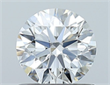 Diamante Natural 0.75 quilates, Redondo , Color G, claridad VVS2 y certificado GIA