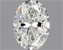 Natural Diamond 0.50 Carats, Oval with  Cut, F Color, VS1 Clarity and Certified by GIA