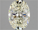 Natural Diamond 1.60 Carats, Oval with  Cut, K Color, IF Clarity and Certified by GIA