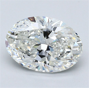 Foto Diamante Natural 3.01 quilates, Ovalado , Color G, claridad SI1 y certificado GIA de