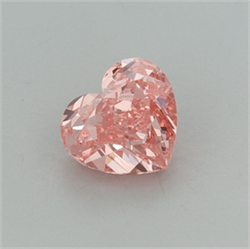 Picture of Lab Grown Diamond 1.84 Carats, Heart with  Cut, Fancy Vivid Pink Color, VS1 Clarity and Certified by IGI