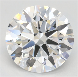 Picture of Lab Grown Diamond 3.39 Carats, Round with Ideal Cut, D Color, IF Clarity and Certified by IGI