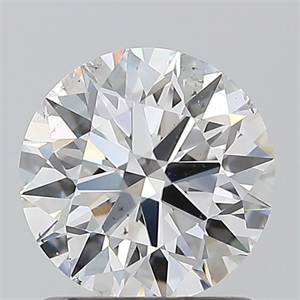 Picture of Natural Diamond 1.11 Carats, Round with Excellent Cut, D Color, SI2 Clarity and Certified by GIA