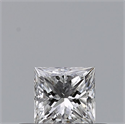 Natural Diamond 0.26 Carats, Princess with  Cut, F Color, VS1 Clarity and Certified by GIA