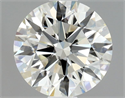 Natural Diamond 0.80 Carats, Round with Excellent Cut, K Color, VVS2 Clarity and Certified by GIA