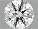 Lab Grown Diamond 2.88 Carats, Round with Ideal Cut, F Color, VS2 Clarity and Certified by IGI