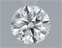 Natural Diamond 0.50 Carats, Round with Very Good Cut, F Color, VVS2 Clarity and Certified by GIA