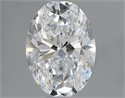 Natural Diamond 0.50 Carats, Oval with  Cut, D Color, SI1 Clarity and Certified by GIA