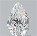 Diamante Natural 0.70 quilates, De pera , Color F, claridad VS1 y certificado GIA