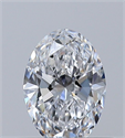 Natural Diamond 0.42 Carats, Oval with  Cut, D Color, VS2 Clarity and Certified by GIA