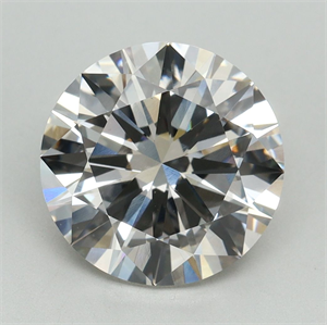 Picture of Lab Grown Diamond 4.01 Carats, Round with Excellent Cut, G Color, VVS2 Clarity and Certified by IGI