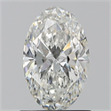 Natural Diamond 1.01 Carats, Oval with  Cut, G Color, SI1 Clarity and Certified by GIA
