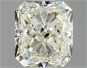 Natural Diamond 1.03 Carats, Radiant with  Cut, K Color, SI2 Clarity and Certified by GIA