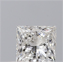 Diamante Natural 0.44 quilates, Princesa , Color F, claridad VS1 y certificado GIA