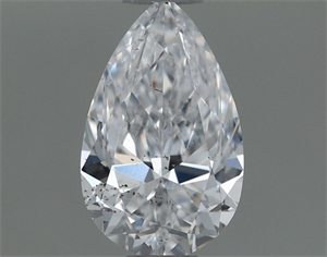 Picture of Natural Diamond 0.51 Carats, Pear with  Cut, D Color, SI2 Clarity and Certified by GIA