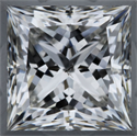 Natural Diamond 1.04 Carats, Princess with  Cut, G Color, SI1 Clarity and Certified by GIA