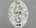 Natural Diamond 0.60 Carats, Oval with  Cut, K Color, VS1 Clarity and Certified by GIA