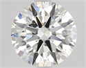Natural Diamond 1.55 Carats, Round with Excellent Cut, G Color, VVS1 Clarity and Certified by GIA