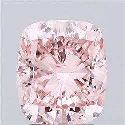 Picture of Lab Grown Diamond 2.00 Carats, Cushion with  Cut, Fancy Vivid Pink Color, VS2 Clarity and Certified by IGI