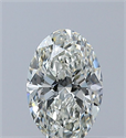 Diamante Natural 0.51 quilates, Ovalado , Color J, claridad VVS2 y certificado GIA