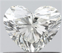 Natural Diamond 0.50 Carats, Heart with  Cut, H Color, VS1 Clarity and Certified by IGI
