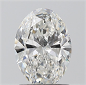 Natural Diamond 1.01 Carats, Oval with  Cut, G Color, SI2 Clarity and Certified by GIA