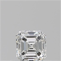 Natural Diamond 0.50 Carats, Asscher with  Cut, G Color, VVS2 Clarity and Certified by GIA