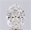 Natural Diamond 2.51 Carats, Oval with  Cut, G Color, SI1 Clarity and Certified by GIA