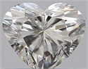 Natural Diamond 0.40 Carats, Heart with  Cut, G Color, SI1 Clarity and Certified by GIA