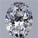 Diamante Natural 0.50 quilates, Ovalado , Color D, claridad SI1 y certificado GIA