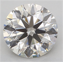 Natural Diamond 0.90 Carats, Round with Excellent Cut, H Color, VVS2 Clarity and Certified by GIA