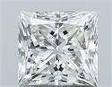 Natural Diamond 1.00 Carats, Princess with  Cut, H Color, VS1 Clarity and Certified by GIA