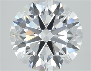 Picture of Lab Grown Diamond 3.50 Carats, Round with Ideal Cut, D Color, VVS1 Clarity and Certified by IGI