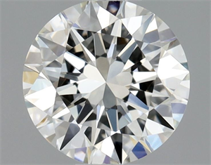Picture of Natural Diamond 0.49 Carats, Round with Excellent Cut, G Color, VVS2 Clarity and Certified by GIA