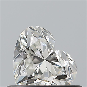 Picture of Natural Diamond 0.42 Carats, Heart with  Cut, H Color, IF Clarity and Certified by GIA
