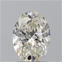 Natural Diamond 1.72 Carats, Oval with  Cut, J Color, VS2 Clarity and Certified by GIA