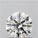 Natural Diamond 0.50 Carats, Round with Excellent Cut, F Color, I1 Clarity and Certified by GIA