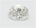 Natural Diamond 0.46 Carats, Oval with  Cut, F Color, I1 Clarity and Certified by GIA