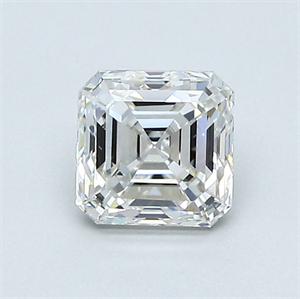 Foto Diamante Natural 0.90 quilates, Asscher , Color I, claridad VS2 y certificado GIA de